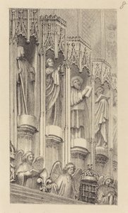 ヘンリー 7 世礼拝堂、ウェストミン スター寺院の建築の彫像 作： Maria Denman after John Flaxman