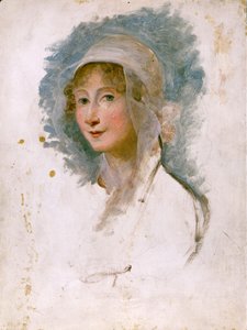 アレッサンドロ・マンゾーニの母、ジュリア・ベッカリア・マンゾーニ（1762 - 1841）の肖像。マリア・コスウェイ（1760～1838）の絵画。ミラノのブレラ図書館 作： Maria Hadfield Cosway