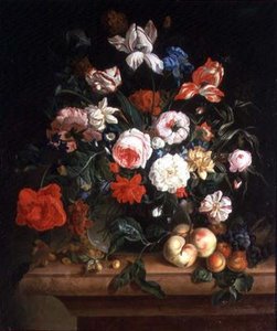 静物、花と果物 作： Maria Ivanovna Rokass Ouskaja