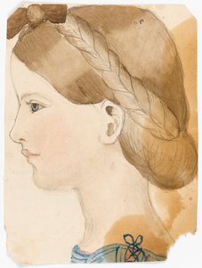 姉マリア（11歳）によるM・ローズ・ハーシェル7歳の肖像（1851年 作： Maria Sophia Herschel
