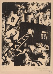バーニングハウス、1918年 作： Maria Uhden