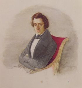 フレデリック・ショパンの肖像（1810-49） 作： Maria Wodzinska