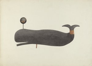 クジラの風見鶏、1938年頃。 作： Marian Page