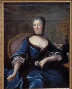 Gabrielle Emilie de Breteuil, Marquise (Madame) du Chatelet (1706-1749) Marquise Le Tonnelier de Breteuilのポートレート 