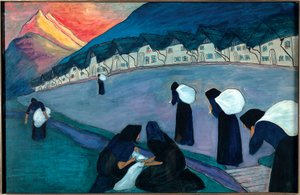 黒い女性（絵画 作： Marianne von Werefkin