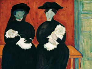 Twins (Jumeaux) par Marianne von Werefkin (1860-1938) 作： Marianne von Werefkin