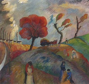 アリの丘、c。 1916年。 作： Marianne von Werefkin