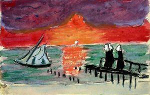 バルト海、1910年代 作： Marianne von Werefkin