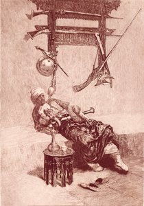 タンジールのムーア人（彫刻作品 作： Mariano (after) Fortuny