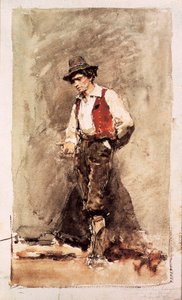カラブリア。Mariano Fortuny（1838-1874）による水彩画。1868.バルセロナ。カタルーニャ国立美術博物館。