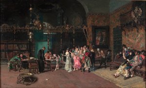 Le mariage espagnol - The Spanish Wedding - Fortuny, Mariano (1838-1874) 作 - 1870 - キャンバスに油彩 - 60x93.5 - Museu Nacional d