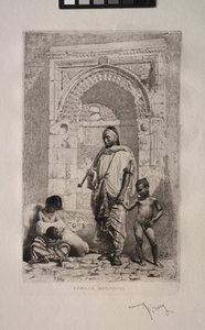 モロッコの家族 作： Mariano Fortuny y Marsal