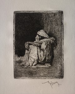 座っているアラビア人 作： Mariano Fortuny y Marsal