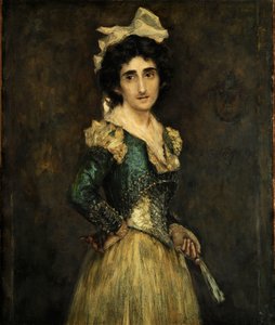 マリア・ルイサ・フォーチュニーの肖像、1893年。 作： Marià Fortuny