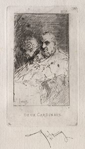 枢機卿。 作： Mariano José María Bernardo Fortuny y Carbó