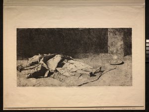 死んだカビル。 作： Mariano José María Bernardo Fortuny y Carbó