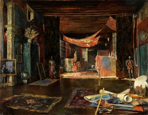 パラッツォ ペーザロ オルフェイの画家のアトリエ。 作： Mariano Fortuny y Madrazo