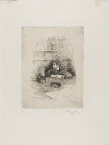 スペイン人画家エドゥアルド・ザマソイスの肖像 作： Mariano Fortuny y Marsal