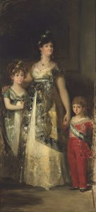 スペイン女王と王子たちゴヤからのコピー 作： Mariano Fortuny y Marsal