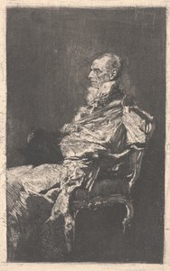 外交官（アクアチント＆エッチング） 作： Mariano José María Bernardo Fortuny y Carbó