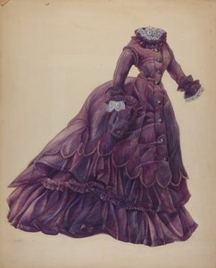 人形のドレス、1939年頃。 作： Marie Alain