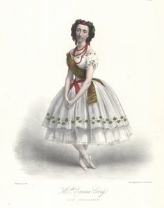 パリ・オペラ座で行われたフェリシアン・ダヴィッドのバレエ「Herculanum」に出演したフランス人バレエダンサー、エマ・リヴリーさん 作： Marie Alexandre (after) Alophe