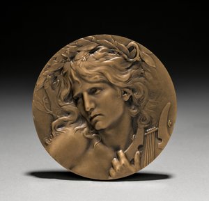 フランス政府からロイエ・フラーに贈られた勲章：冥界の入り口のオルフェウス（表） 作： Marie Alexandre Lucien Coudray