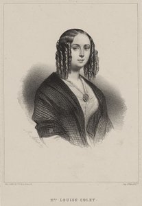 ルイーズ・コレット、1843年。 作： Marie Alexandre Menut Alophe