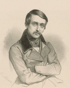 劇作家Auguste Anicet-Bourgeois 1806-1870年の肖像。 作： Marie Alexandre Menut Alophe
