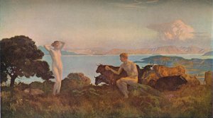 パリの判決、c1909 作： Marie Auguste Emile Rene Menard
