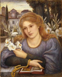 回廊のユリ 1891年 作： Marie Euphrosyne Spartali