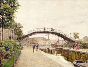 サンマルタン運河 作： Marie Francois Firmin Girard