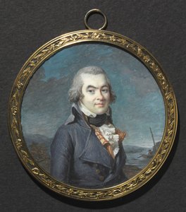 風景の中の男の肖像c。 1795年。 作： Marie Gabrielle Capet