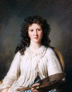 仏：ルノワール夫人アデライド・ビナールの肖像（1769-1832）、画家 アレクサンドル・ルノワールの妻アデライド・ビナールの肖像 作： マリー・ジュヌビエーブ・ブリアール
