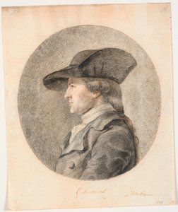 J.F.の肖像 クレメンス。 左のプロフィール 作： Marie Jeanne Clemens