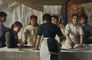 洗濯屋、1882年。 作： Marie Petiet