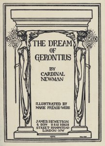 ニューマン枢機卿の「ジェロンティアスの夢」の挿絵（リトグラフ版 作： Marie Preaud Webb