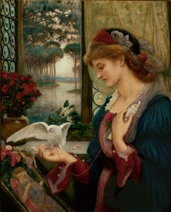 愛の使者 作： Marie Spartali Stillman
