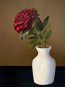赤い牡丹の静物画 作： Marina Kozyr