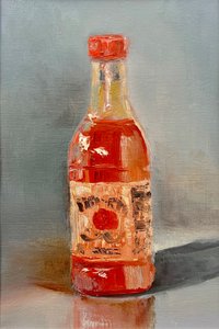 鮮やかなホットソースのボトル 作： Marina Kozyr
