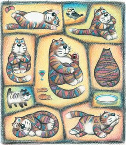 猫の日 作： Marina Leskova