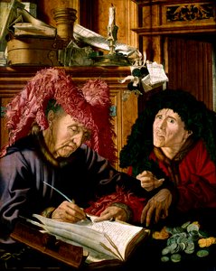 2人の納税者、1540年頃 作： Marinus van Reymerswaele