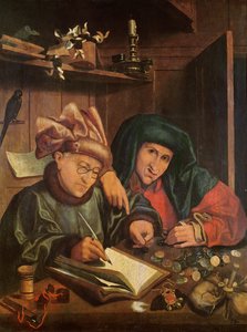 貸金業者 作： Marinus van Roejmerswaelen
