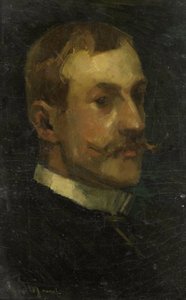 エイドリアン・ピット (1860-1944)。 アムステルダムのオランダ歴史芸術博物館の館長 作： Marinus van der Maarel