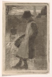 通りの女の子 作： Marinus van der Maarel