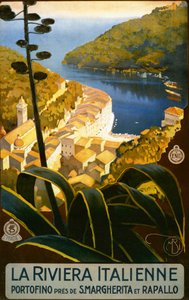 ラ・リヴィエラ・イタリエンヌ』誌広告 作： Mario Borgoni