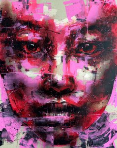 Allure, 2024（アクリル、油彩、反転キャンバス） 作： 