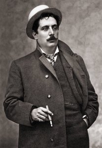 音楽家、作曲家ジャコモ・プッチーニ（1858-1924）の肖像 作： Mario Nunes Vais