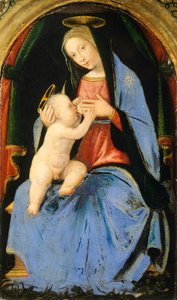 マドンナと子供、マリオット アルベルティネッリ (1474-1515) 作： Mariotto Albertinelli