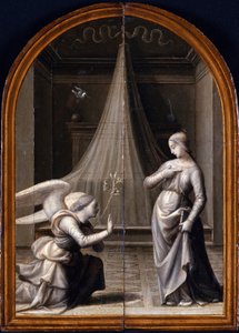受胎告知。トリプティク、裏面） par Albertinelli, Mariotto (1474-1515) 作： Mariotto Albertinelli